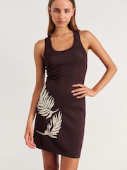JAG Brown Roam Knit Mini Dress - Image 6 of 7