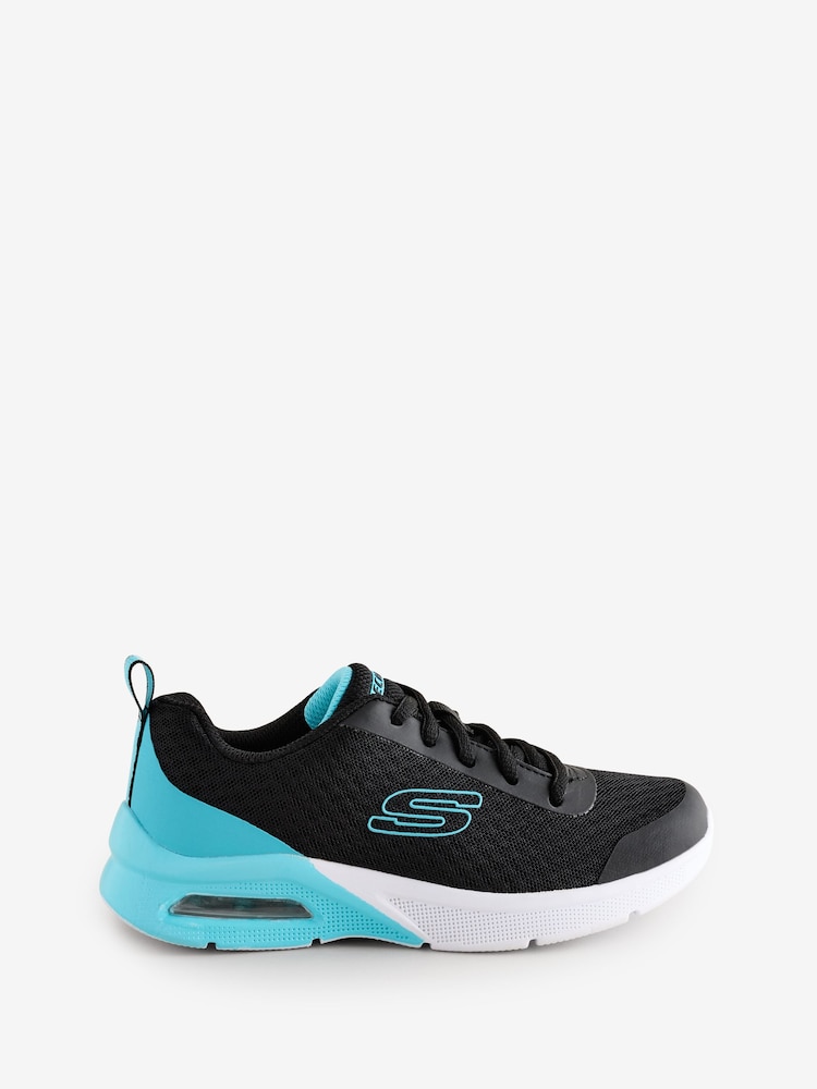 Skechers Black Kids Microspec Max Brightastic Trainers - Image 1 of 5 Skechers Black Kids Microspec Max Brightastic Trainers - Image 1 of 5