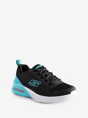 Skechers Black Kids Microspec Max Brightastic Trainers - Image 2 of 5