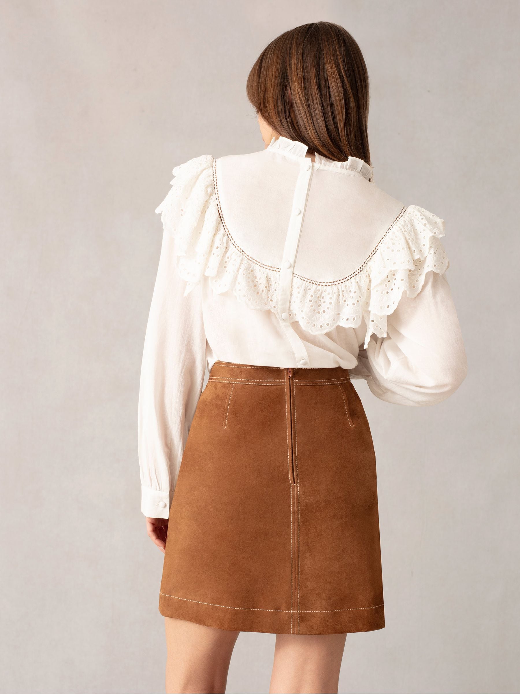 Buy Ro&Zo Brown Suede Skirt from the Next UK online shop
