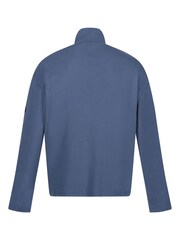 Regatta Blue Ferdo Quarter Zip 100% Cotton Fleece - Image 7 of 9