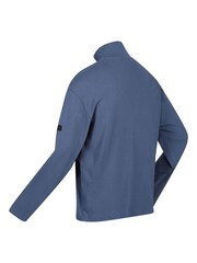 Regatta Blue Ferdo Quarter Zip 100% Cotton Fleece - Image 9 of 9