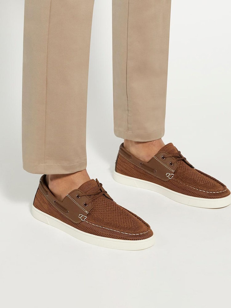 rjava - Dune London Blaizerss Knit Boat čevlji - Slika 1 iz 6 rjava - Dune London Blaizerss Knit Boat čevlji - Slika 1 iz 6