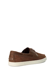 Dune London Brown Blaizerss Knit Boat Shoes - Image 5 of 6