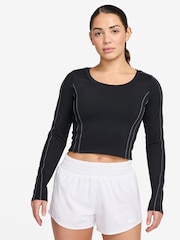 Nike Black One Fitted Long Sleeve Top - Image 1 of 3