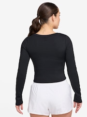 Nike Black One Fitted Long Sleeve Top - Image 2 of 3