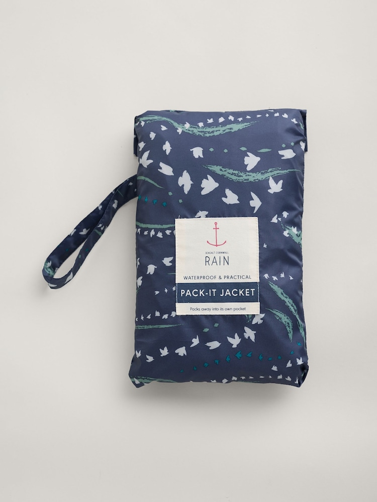 Seasalt Cornwall Blue Pack It Jacket - Image 5 of 5