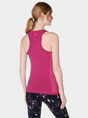 Sweaty Betty Camellia Pink Marl Athlete Seamless Workout Tank Top - Image 2 of 7