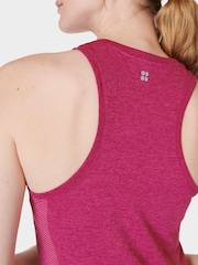 Sweaty Betty Camellia Pink Marl Athlete Seamless Workout Tank Top - Image 4 of 7