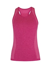 Sweaty Betty Camellia Pink Marl Athlete Seamless Workout Tank Top - Image 7 of 7