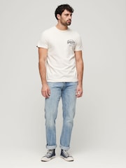 Superdry Cream 100% Cotton Tokyo Graphic T-Shirt - Image 3 of 3