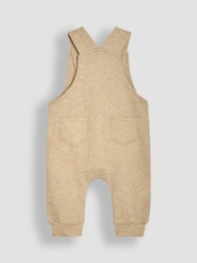 JoJo Maman Bébé Mocha Brown Highland Cow Appliqué Dungarees & Top Set - Image 3 of 6