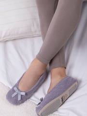 Totes Grey Isotoner Popcorn Slippers - Image 1 of 1