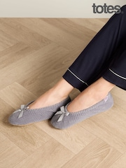 Gris - Chaussons Totes Isotoner Popcorn - Image 6 de 6
