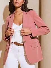Lipsy Pink Single Breasted Blazer - Image 4 of 5