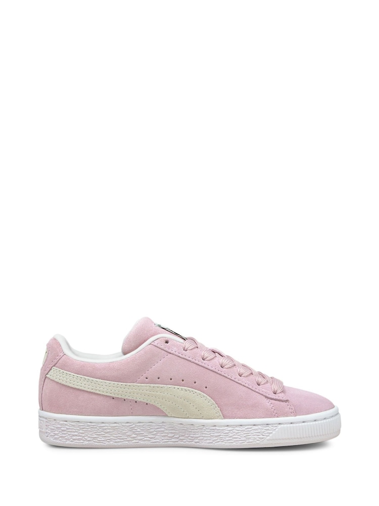 Puma Pink Suede Classic XXI Youth Trainers - Image 1 of 7