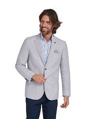 Raging Bull Grey Linen Blazer - Image 1 of 8