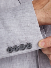 Raging Bull Grey Linen Blazer - Image 4 of 8