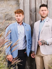 Raging Bull Grey Linen Blazer - Image 5 of 8