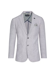 Raging Bull Grey Linen Blazer - Image 6 of 8
