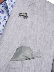 Raging Bull Grey Linen Blazer - Image 7 of 8