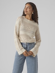 langärmelig Pointelle-Pullover von Vero Moda - Bild 2 von 3