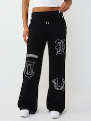 Spodnie True Religion z aplikacją z logo i szerokimi nogawkami - Obraz 1 z 5
