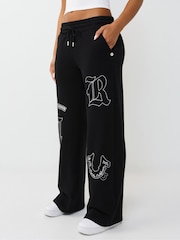 Spodnie True Religion z aplikacją z logo i szerokimi nogawkami - Obraz 3 z 5