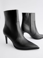 Black Forever Comfort® Skinny Heeled Ankle Boots - Image 7 of 9