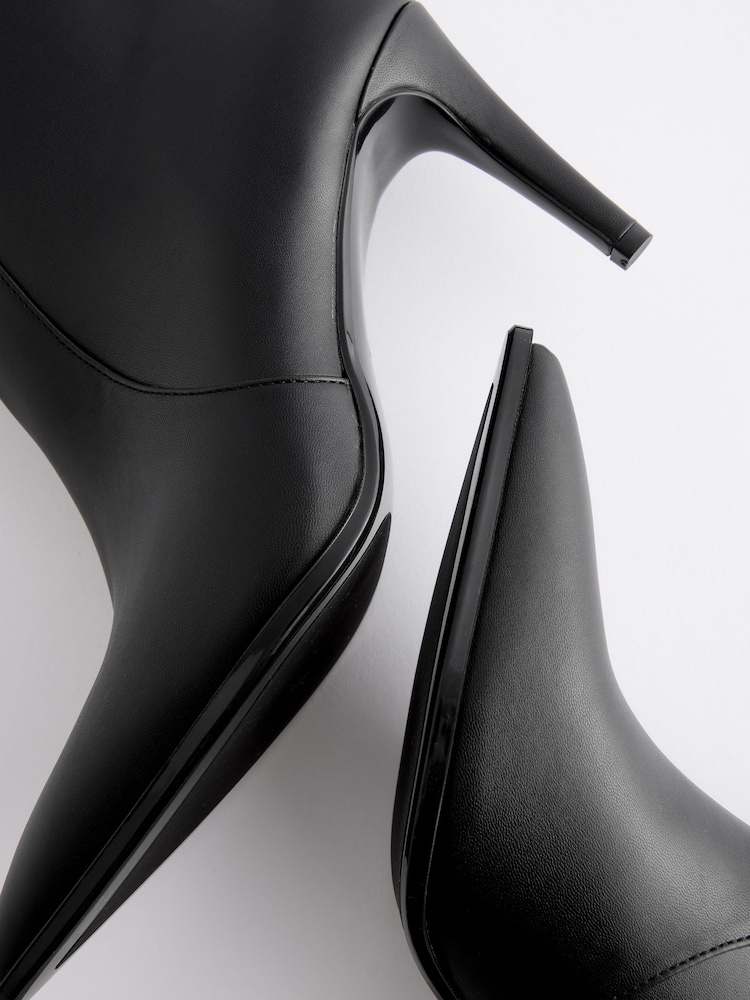 Black Forever Comfort® Skinny Heeled Ankle Boots - Image 9 of 9