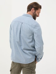 FatFace Blue Long Sleeve Malton Shirt - Image 2 of 6