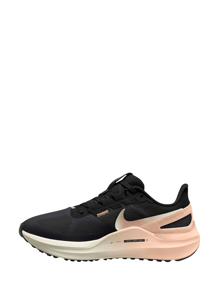 Nike Black Structure 25 Road Running Trainers - Image 2 of 4