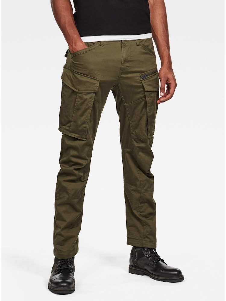 Bronze/Grün - G Star Rovic 3D Tapered-Hose in Regular Fit mit Cargotaschen und Reißverschlusstasche - Bild 1 von 3 Bronze/Grün - G Star Rovic 3D Tapered-Hose in Regular Fit mit Cargotaschen und Reißverschlusstasche - Bild 1 von 3