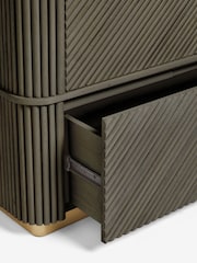 Dark Grey Valencia Marble Mango Wood Double, 1 Drawer Wardrobe - Image 9 of 9