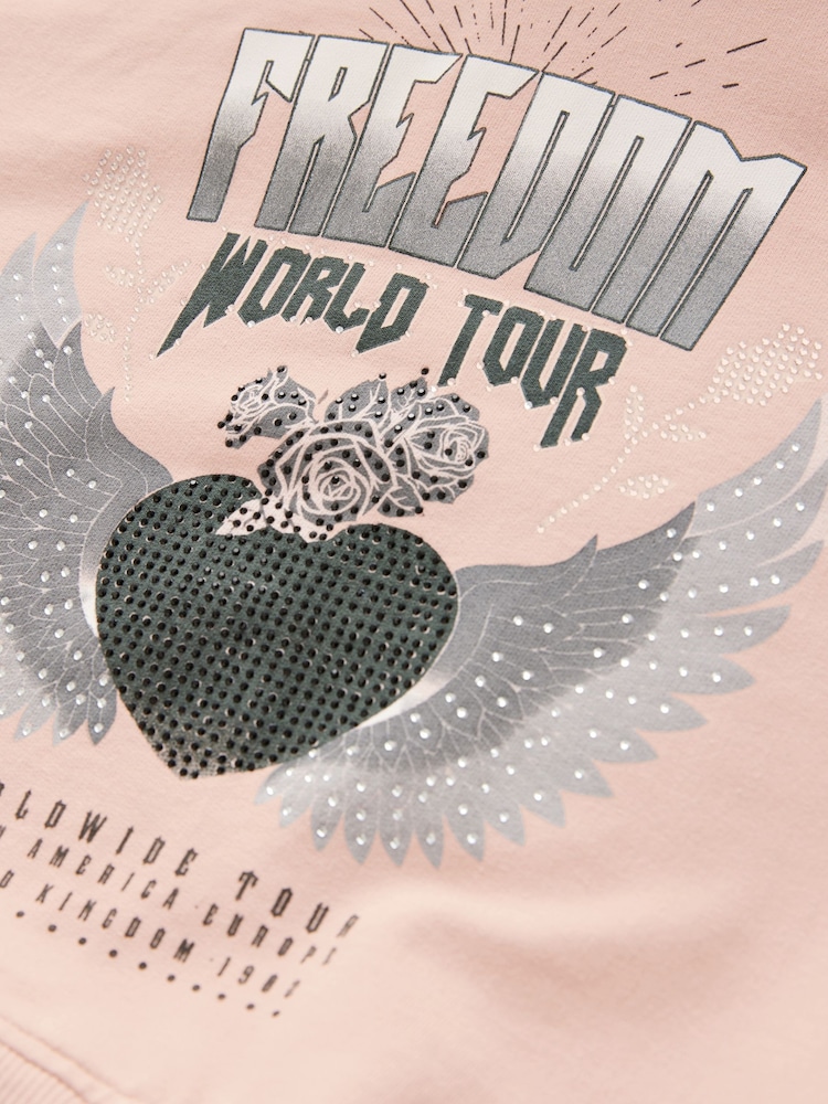 Pink mit Grafik - 2-in-1 Long Sleeve Hooded Sweat Dress with Mesh Skirt (3-16yrs) - Bild 9 von 9 Pink mit Grafik - 2-in-1 Long Sleeve Hooded Sweat Dress with Mesh Skirt (3-16yrs) - Bild 9 von 9