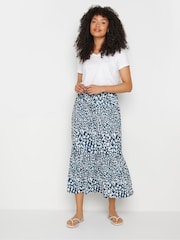 M&Co Printed Tiered Tie Waist Skirt - Image 2 of 5