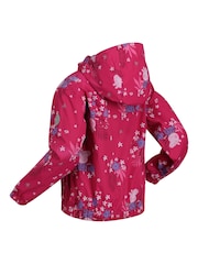 Regatta Salmon Pink Peppa Pig Muddy Puddle Waterproof Jacket - Image 4 of 4