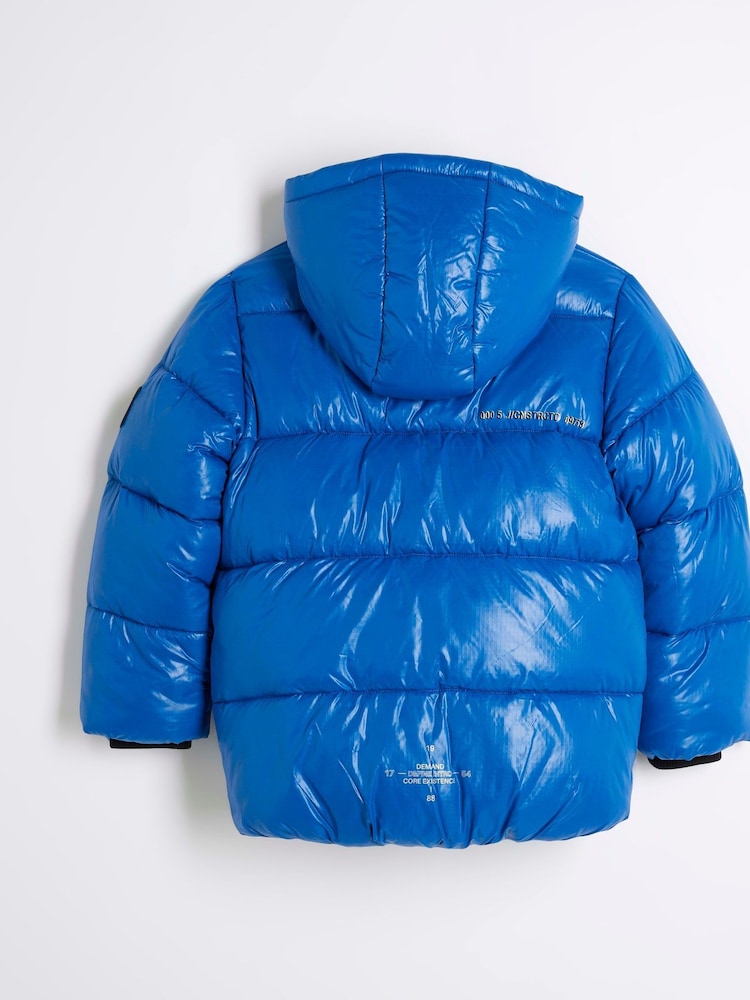 River Island – kobaltblauer Puffermantel für Jungen - Bild 2 von 5