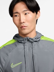 Nike Grey Academy Water-Repellent Hooded Training Jacket - Image 3 of 3