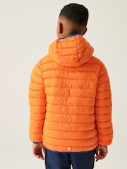 برتقالي - Regatta Shower Resistant Junior Hooded Marizion Jacket - صورة 2 من 7