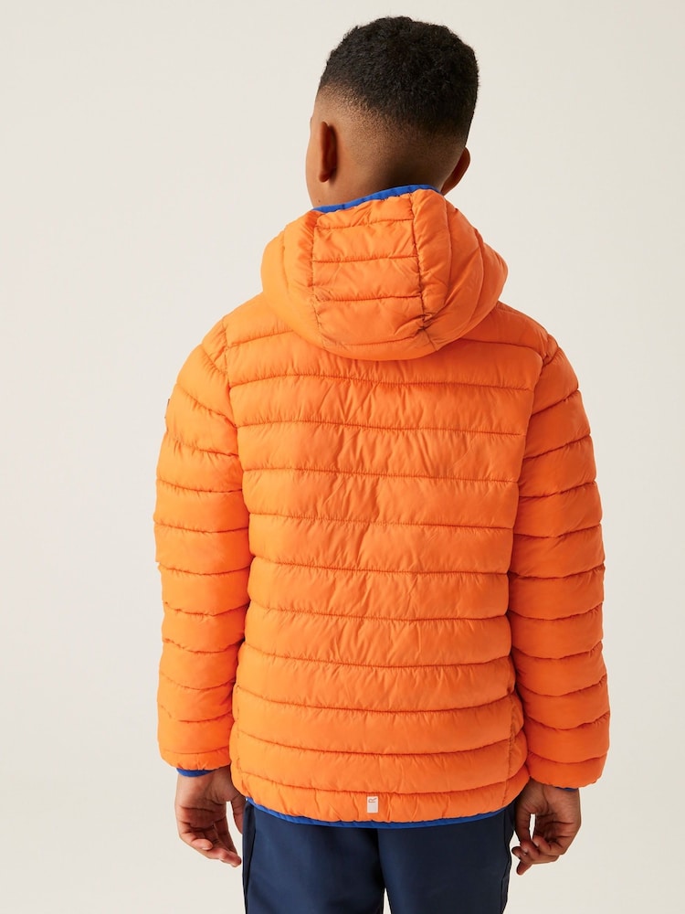 برتقالي - Regatta Shower Resistant Junior Hooded Marizion Jacket - صورة 2 من 7