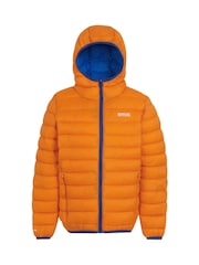 برتقالي - Regatta Shower Resistant Junior Hooded Marizion Jacket - صورة 5 من 7