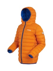 برتقالي - Regatta Shower Resistant Junior Hooded Marizion Jacket - صورة 7 من 7