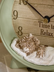 Natural Hamish the Highland Cow Relaxing Mantle Clock - Image 2 of 3