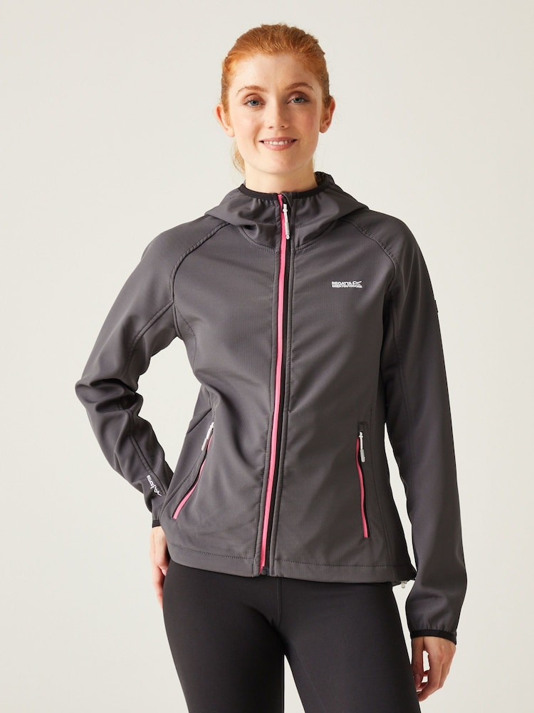 Regatta Grey Womens Arec III Full Zip Hooded Jacket - Image 1 of 9