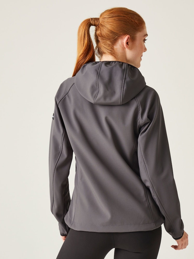 Regatta Grey Womens Arec III Full Zip Hooded Jacket - Image 2 of 9