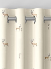 Sophie Allport Natural Stags Made to Measure 100% Cotton Curtains - Image 7 of 9