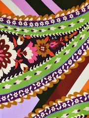 Ro&Zo Black Multi Paisley Print Flute Sleeve Maxi Dress - Image 10 of 10