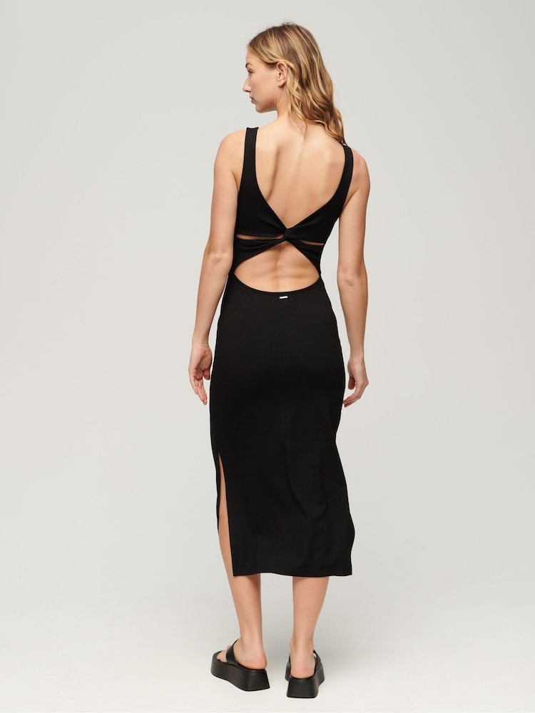 Superdry Midi-Jersey-Passform-Kleid - Bild 2 von 5