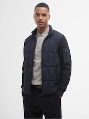 Barbour® International Otto Baffle Quilted Black Jacket - Image 1 of 7